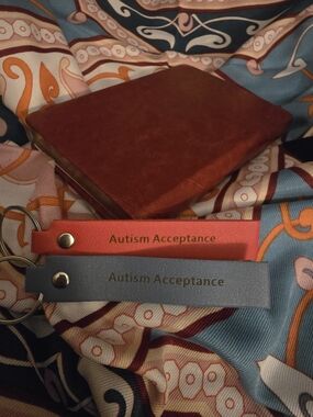 Autism Acceptance Leather Key Chains